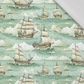 By the Sea Wz. 4 - viscose woven fabric