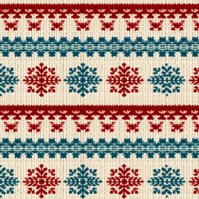 CHRISTMAS SWEATER wz.7 - looped knit fabric
