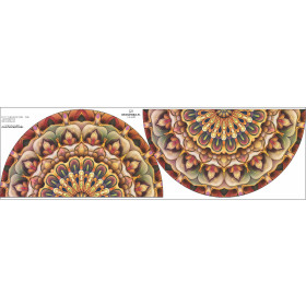 COLORFUL MANDALA PAT.5 - circle skirt panel