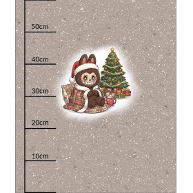 Creepy Cute Christmas WZ.4 - panel (60cm x 50cm)  Cotton woven fabric
