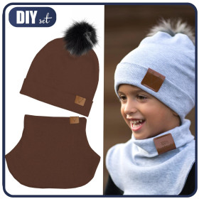 CHOCOLATE - Cap and loop creative sewing set