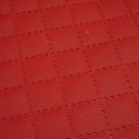 RED - Quilted crash leatherett