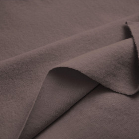 D-695 Cocoa - brushed knitwear with elastane