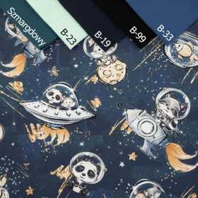 SPACE CUTIES pat. 9 (CUTIES IN THE SPACE) - looped knit fabric