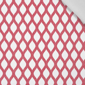 RED CHAINS / white - Cotton woven fabric
