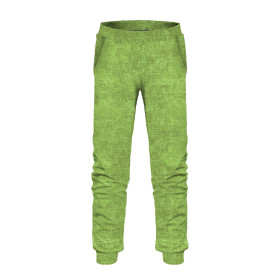 CHILDREN'S JOGGERS (LYON) - ACID WASH / LIGHT GREEN (DIA DE LOS MUERTOS) - looped knit fabric 