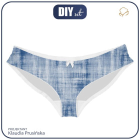 WOMEN'S PANTIES (S) - ACID WASH PAT. 2 (blue)