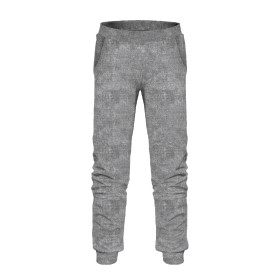 CHILDREN'S JOGGERS (LYON) - ACID WASH / GREY - looped knit fabric 