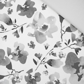WATER-COLOR FLOWERS pat. 1 (grey)  - Panama 220g