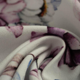 WATERCOLOR BOUQUET Pat. 2 - looped knit fabric