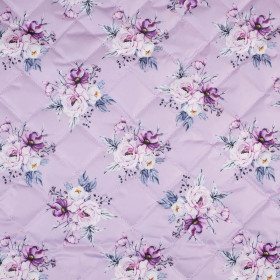 WATERCOLOR BOUQUET Pat. 5 - Quilted nylon fabric 