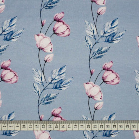 WATERCOLOR BOUQUET Pat. 3 - looped knit fabric