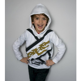 KID'S HOODIE (ALEX) - OWL / MAGIC DAMASCO pat. 1 (MAGIC SCHOOL) - sewing set