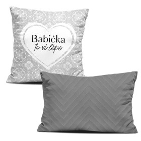 DECORATIVE PILOWS - Babička to ví lépe / damasco
