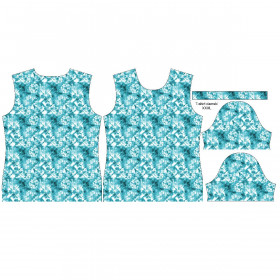 WOMEN’S T-SHIRT - BATIK pat. 1 / sea blue - single jersey