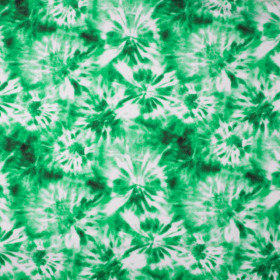 100cm BATIK pat. 1 / green - looped knit fabric