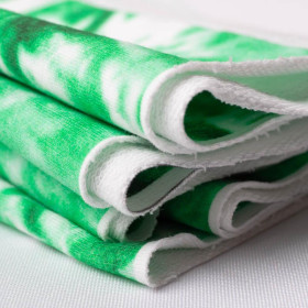 100cm BATIK pat. 1 / green - looped knit fabric