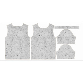 MEN’S T-SHIRT - KING / concrete - single jersey