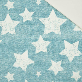 WHITE STARS / vinage look jeans (sea blue) - Cotton drill