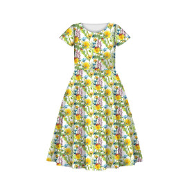 KID'S DRESS "MIA" - LADYBIRDS IN THE MEADOW (IN THE MEADOW) - sewing set