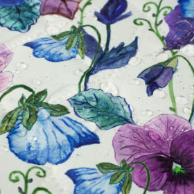 PANSIES (BLOOMING MEADO - Quilted nylon fabric 