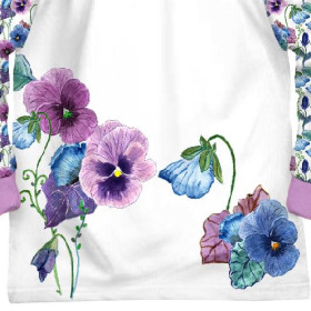 CHILDREN'S PAJAMAS " MIKI" - PANSIES (BLOOMING MEADOW) - sewing set