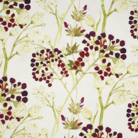 ELDERBERRY (BLOOMING MEADOW) - looped knit fabric