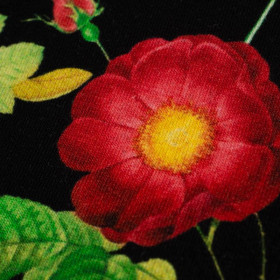 RED GARDEN (PARADISE GARDEN)  - looped knit fabric