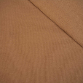D-10 CARAMEL - brushed knitwear with elastane