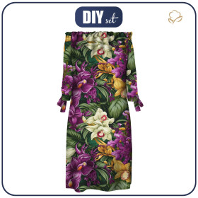 DRESS "CARMEN" - EXOTIC ORCHIDS PAT. 7 - sewing set