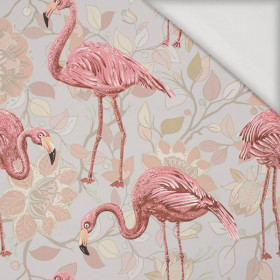 FLAMINGOS AND TWIGS - Viscose jersey