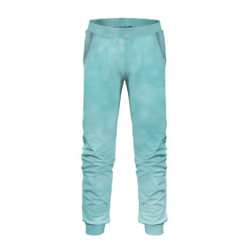 CHILDREN'S JOGGERS (LYON) - FLAMINGOS pat. 2 / background - looped knit fabric