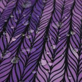 BRAID / purple - Waterproof woven fabric