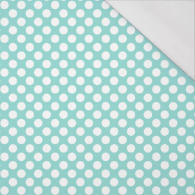 WHITE DOTS / mint - single jersey with elastane 