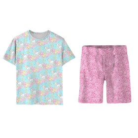 CHILDREN'S PAJAMAS "ADA" - UNICORNS AND STARS pat. 2 (WONDERLAND) - sewing set