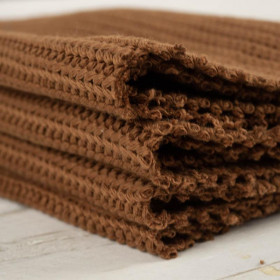 CARAMEL - Cotton sweater knit fabric 505g