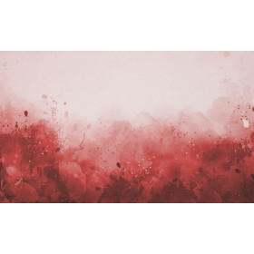 SPECKS (red) -  panel,Viscose jersey