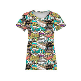 WOMEN’S T-SHIRT - COMIC BOOK (colorful)  - single jersey