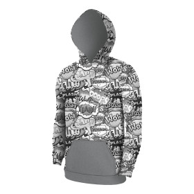 MEN’S HOODIE (COLORADO) - COMICS (black-white) - sewing set 