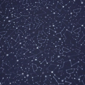 CONSTELLATION OF STARS ( GALAXY ) / dark blue - Waterproof woven fabric