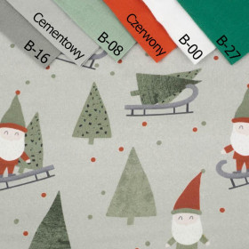 DWARFS IN THE FOREST (FOREST DWARFS) /LIGHT KHAKI - Cotton woven fabric
