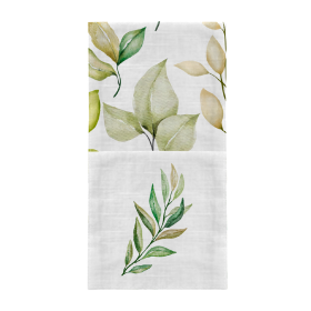 NAPKINS AND RUNNER - GREEN LEAVES - sewing set