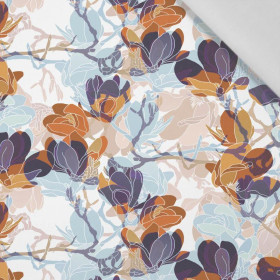 MAGNOLIAS pat. 2 (colorful) - Cotton woven fabric