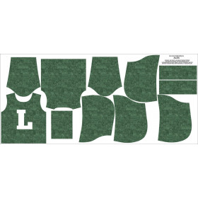 KID'S HOODIE (ALEX) - "L" / acid wash green - sewing set