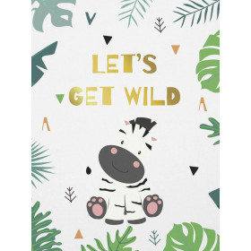 LET'S GET WILD (WILD & FREE) - Cotton woven fabric panel