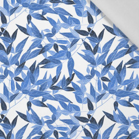 LEAVES pat. 7 (classic blue) - Cotton woven fabric