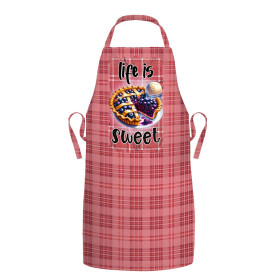 APRON - LIFE IS SWEET - sewing set