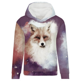 CLASSIC WOMEN’S HOODIE (POLA) - FOX / sepia - looped knit fabric 