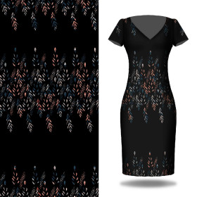 LEAVES PAT. 3 / BLACK - dress panel PTE200