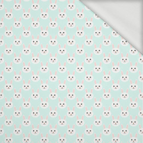 BUNNIES / light mint - looped knit 
